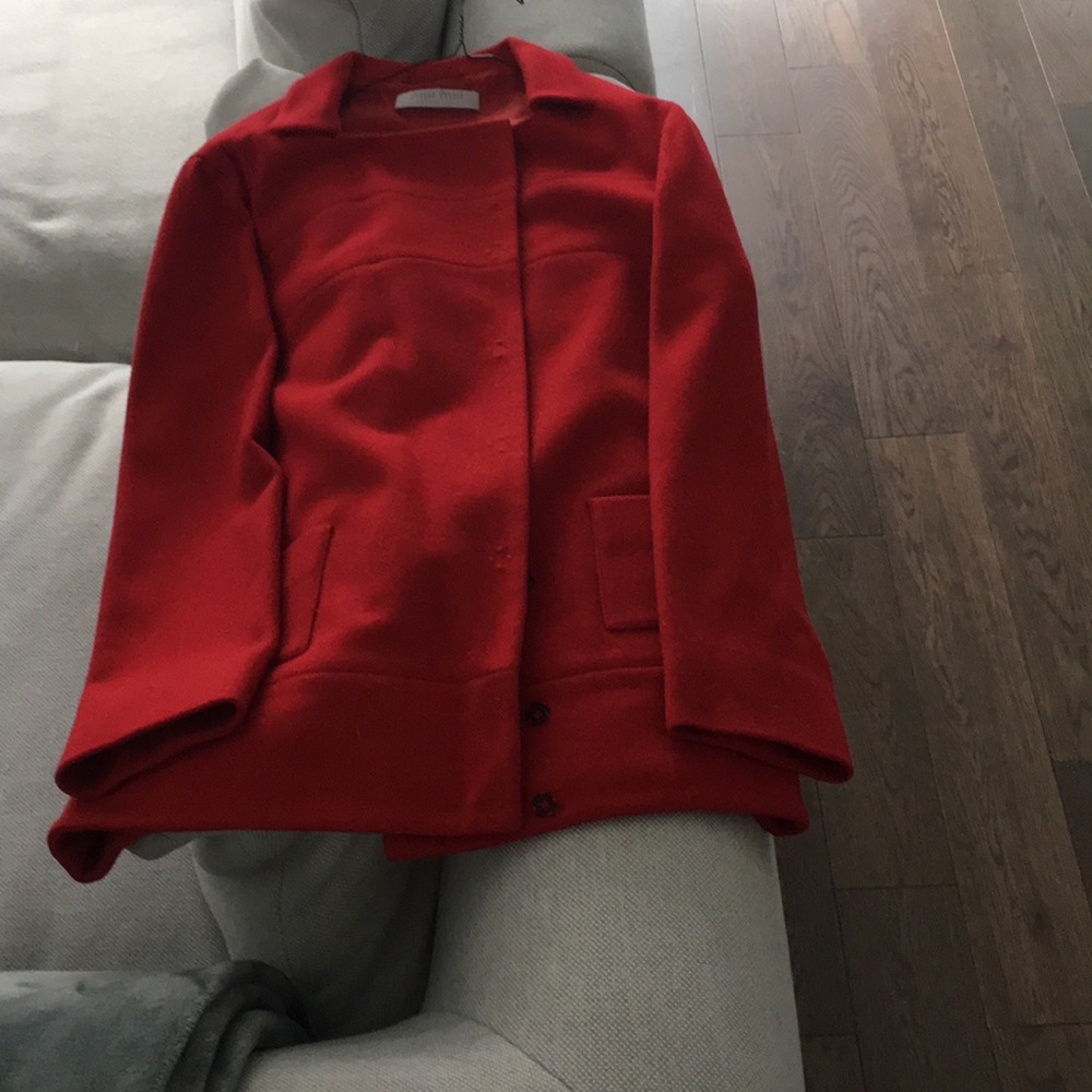 Miu miu cherry red jacket for spring/summer/fall